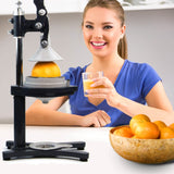 Commercial Citrus Juicer Manual Presser: Press Freshly Squeezed Orange, Lime, Lemon, Grapefruit and Pomegranate Juice like a Professional Chef. XXL Extractor. Enameled Iron Fruit Juicers