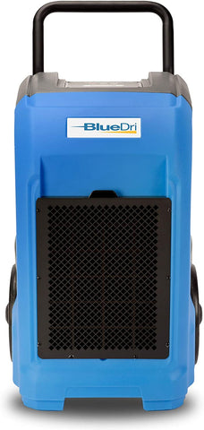 Bluedri BD-76 Commercial Dehumidifier for Home, Basements, Garages, and Job Sites. Industrial Water Damage Equipment - Pack of 1, Blue
