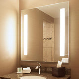 Seura 42 X 42 Inch Lumin LED Lighted Bathroom Mirror, Wall Mounted + Frameless + Dimmable