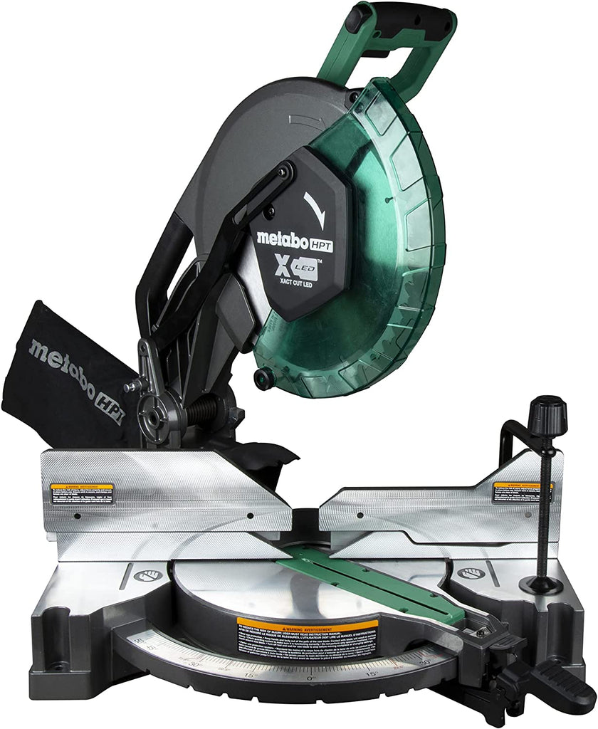 Metabo HPT 12-Inch Compound Miter Saw | Xact Cut LED Shadow Line System | Dual Bevel | C12FDHB