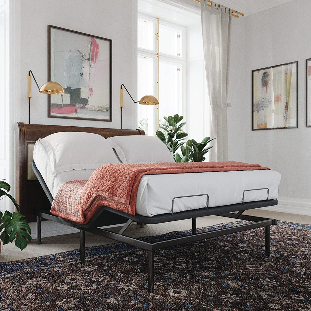 Adjustable Comfort Affordamatic 2.0 Adjustable Bed Base, Full, Black ...