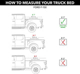 PRO MX Retractable Truck Bed Tonneau Cover | 90373 | Fits 2015 - 2020 Ford F-150 Super Crew & Super Cab 5' 7" Bed (67.1")