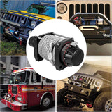 Industrial Hydraulic Winch 20,000Lbs, Hydraulic Anchor Winch with 24M Strong Steel Cable, Hydraulic Drive Winch Adapter Kit, Utility Winch with Mechanical Lock for Tacoma Yukon Hummer, Etc.