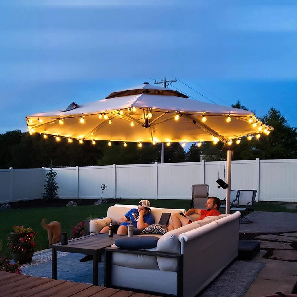 12 Feet Double Top round Deluxe Patio Umbrella Offset Hanging Umbrella – Discount Supplier Shop Nationwide USA 12 Feet Double Top round Deluxe Patio Umbrella Offset Hanging Umbrella – Discount Supplier Shop Nationwide USA
