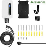 32Amp Smart Electric Vehicle (EV) Wall Charging Station - Level 2 EVSE- 220/240 Volt- 32 Amp Electric Car Charger, Plug-In Station, 30Ft Wall-Charger (6-50P)