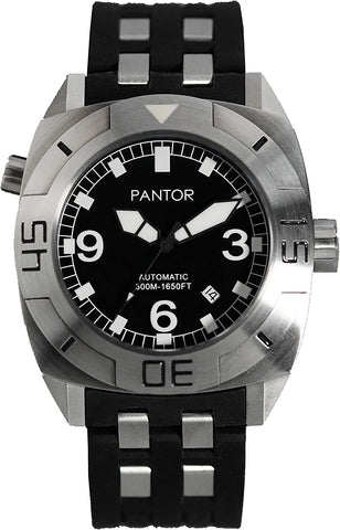 Pantor Seal Dive Watch 500M Pro Diver Watches for Men with Helium Valve Sapphire Crystal and Rotating Bezel