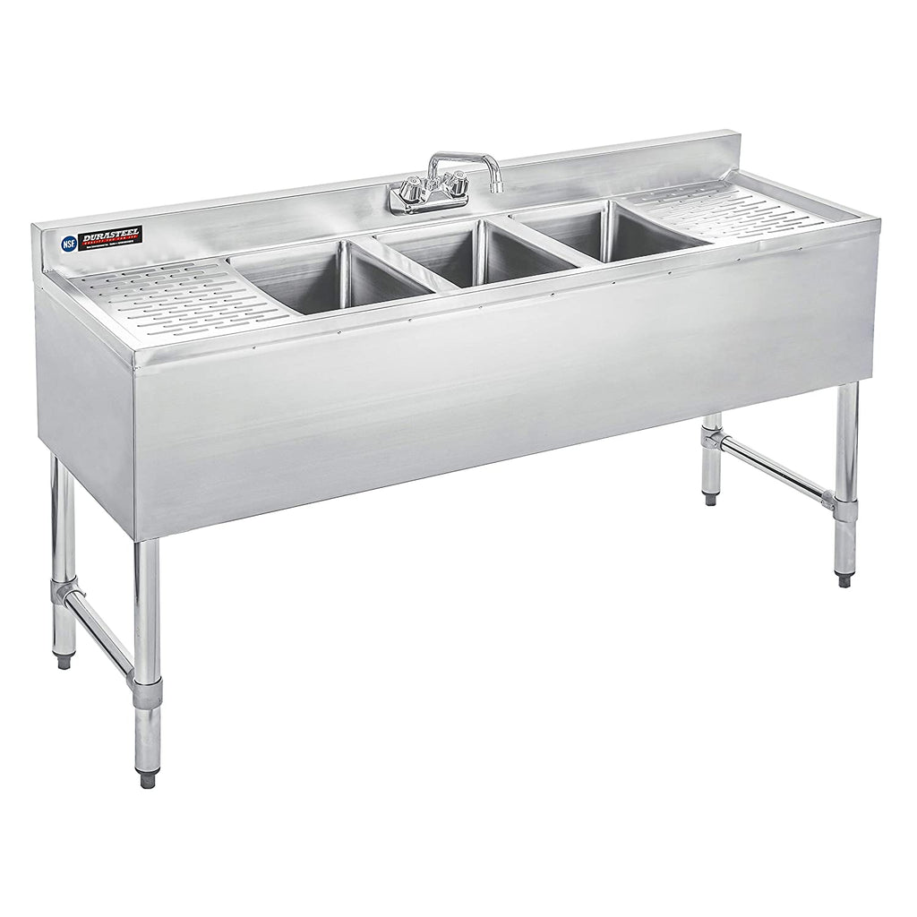 Compartment Stainless Steel Bar Sink with 10