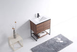 - 30" Inch Bathroom Vanity and Sink, Knob Free Design - Urbania Collection
