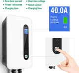 32Amp Smart Electric Vehicle (EV) Wall Charging Station - Level 2 EVSE- 220/240 Volt- 32 Amp Electric Car Charger, Plug-In Station, 30Ft Wall-Charger (6-50P)