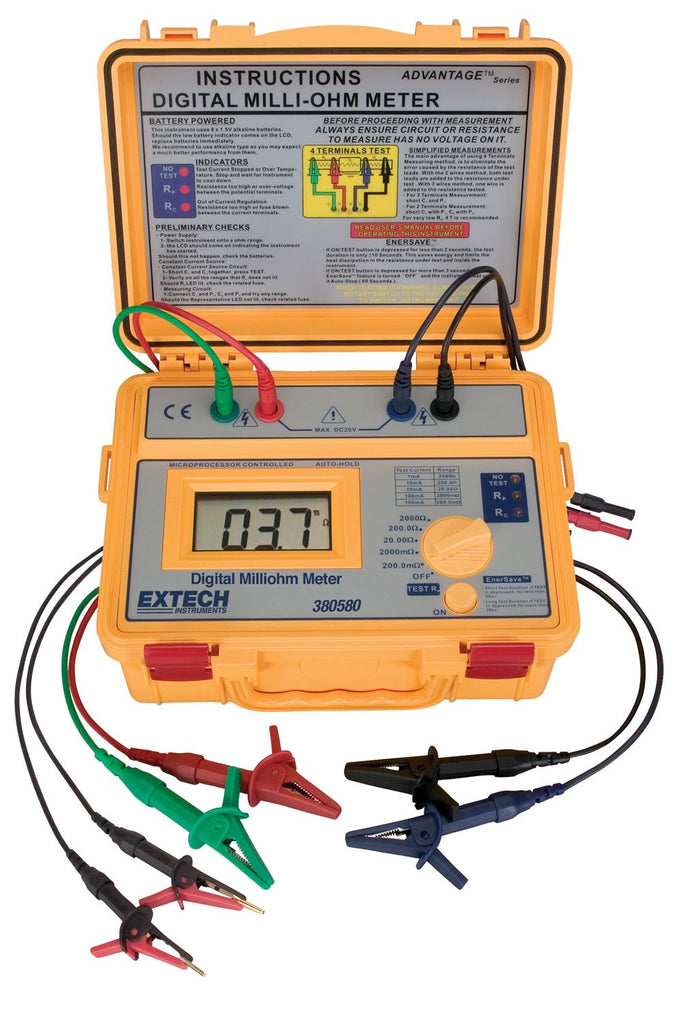 380580 Battery Powered Milliohm Meter