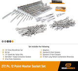 272 Piece Master Mechanics Tool Set Including Bolt Biter - 89080