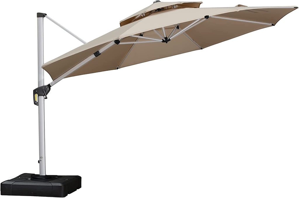 12 Feet Double Top round Deluxe Patio Umbrella Offset Hanging Umbrella – Discount Supplier Shop Nationwide USA 12 Feet Double Top round Deluxe Patio Umbrella Offset Hanging Umbrella – Discount Supplier Shop Nationwide USA