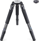 Carbon Fiber Tripod  RT90C Bowl Tripods Professional Heavy Duty Camera Stand for DSLR Cameras Compatible with Ball Head and Fluid Head, 63 Inch, 40Mm Tube 40Kg Load
