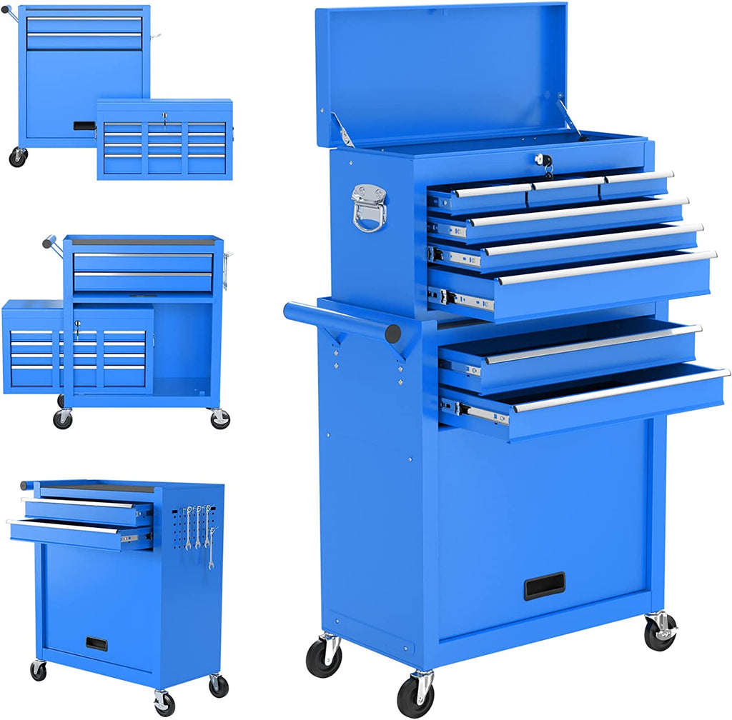 8-Drawer High Capacity Tool Chest with 4 Wheels,Lockable Rolling Tool –  Discount Supplier Shop Nationwide USA